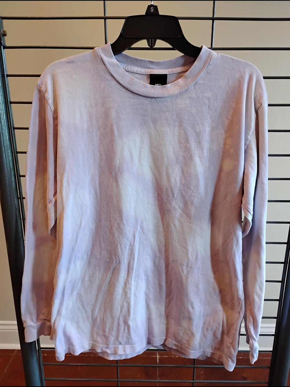 Obey Tie-Dye Crewneck Tee‎ - Light Lavender & Pale Pink